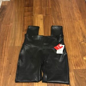 Spanx faux leather leggings PM